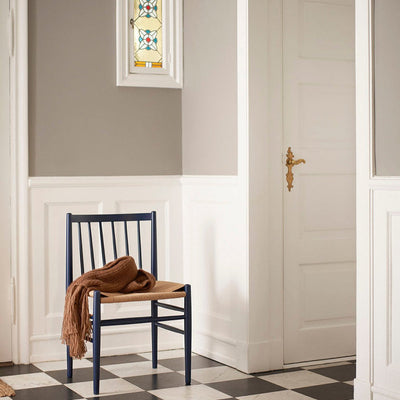 FDB Møbler J80 Chair, Steel Blue Painted Beech
