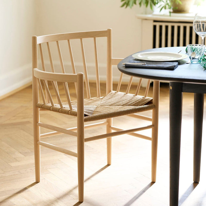 FDB Møbler J81 Chair, Nature Lacquered Oak