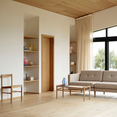 FDB Møbler J83B Bench, Nature Lacquered Oak