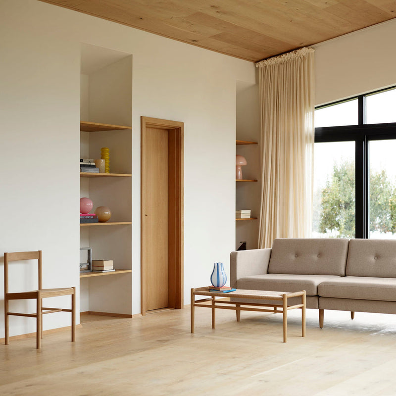 FDB Møbler J83B Bench, Nature Lacquered Oak