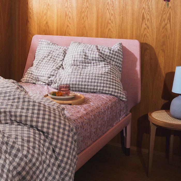 JUNA Bæk&Bølge Duvet Cover Set, Grey/Birch – rosendahl.com