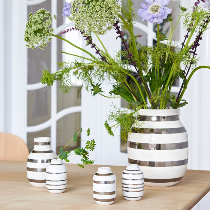 Kähler Omaggio Vase, Silver – rosendahl.com