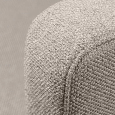 FDB Møbler L42 Firhøj 2,5 Pers. Couch, Brushed Steel Metal/Beige/Grey