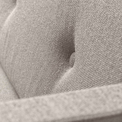 FDB Møbler L42 Firhøj 2,5 Pers. Couch, Brushed Steel Metal/Beige/Grey