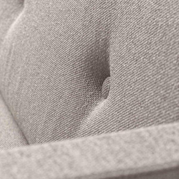 FDB Møbler L42 Firhøj 2,5 Pers. Couch, Brushed Steel Metal/Beige/Grey