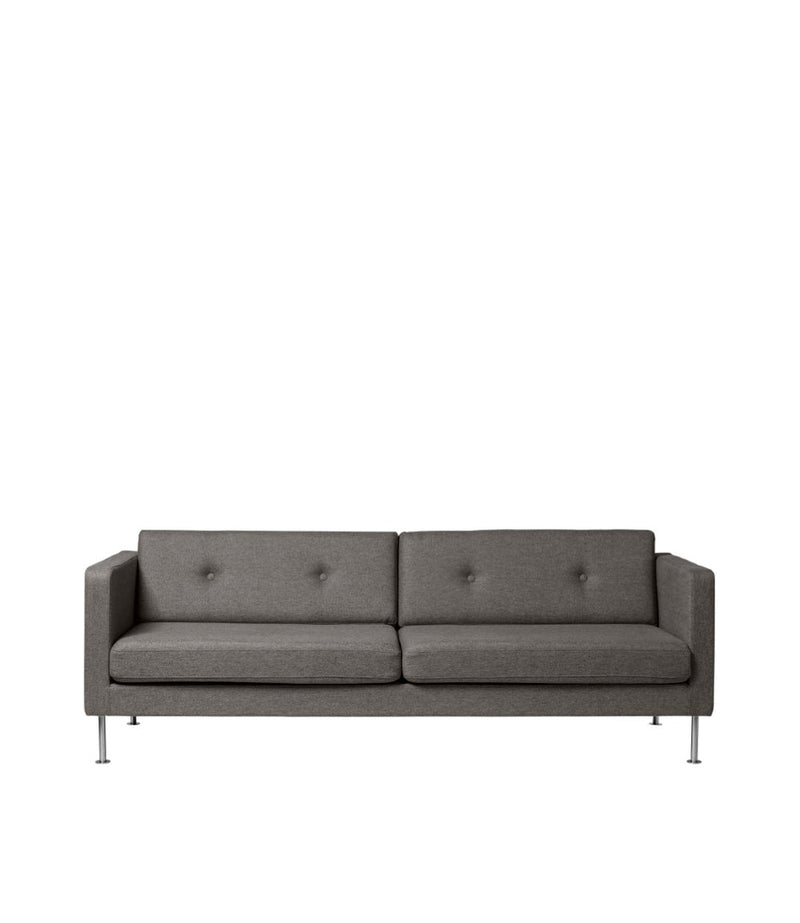 FDB Møbler L42 Firhøj 2,5 Pers. Couch, Steel/Grey