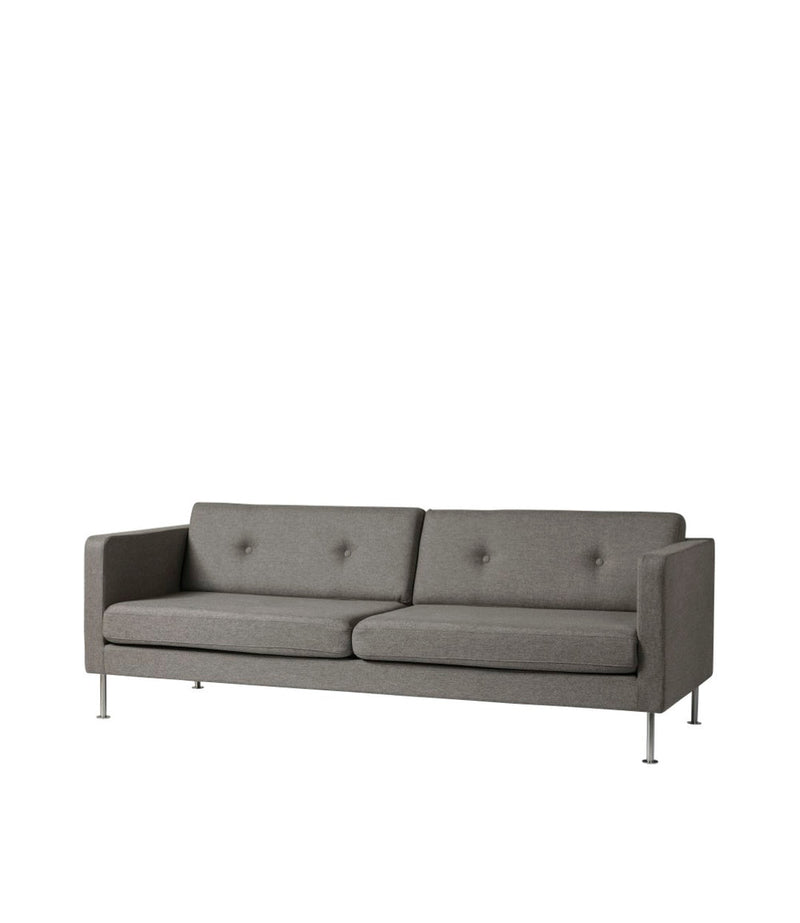 FDB Møbler L42 Firhøj 2,5 Pers. Couch, Steel/Grey