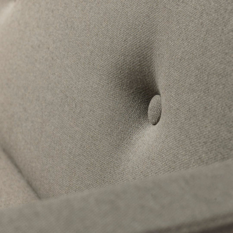 FDB Møbler L42 Firhøj 3 Pers. Couch, Steel/Light Brown