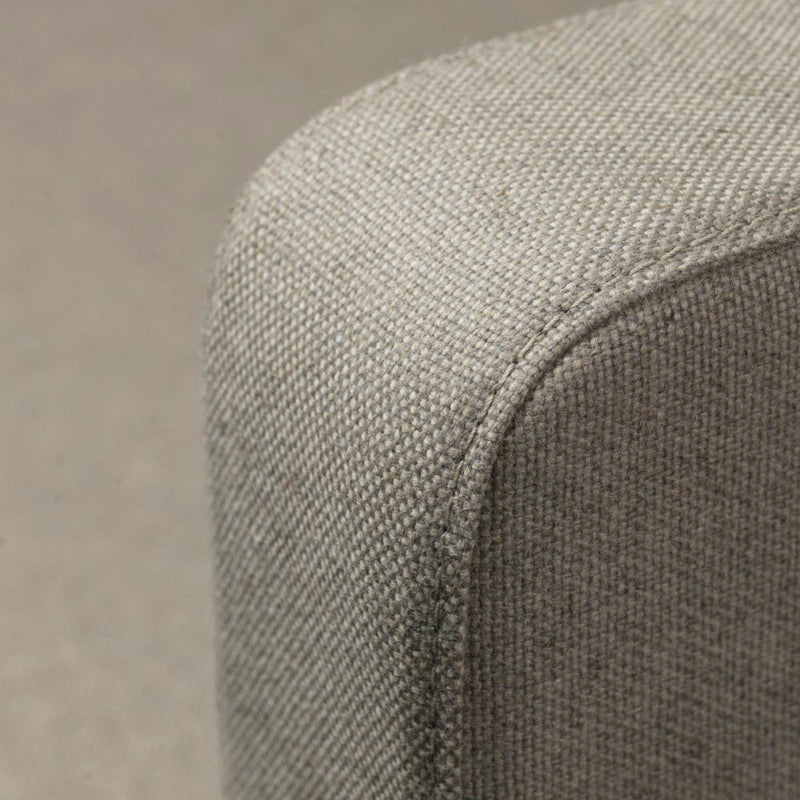 FDB Møbler L42 Firhøj 3 Pers. Couch, Steel/Light Brown