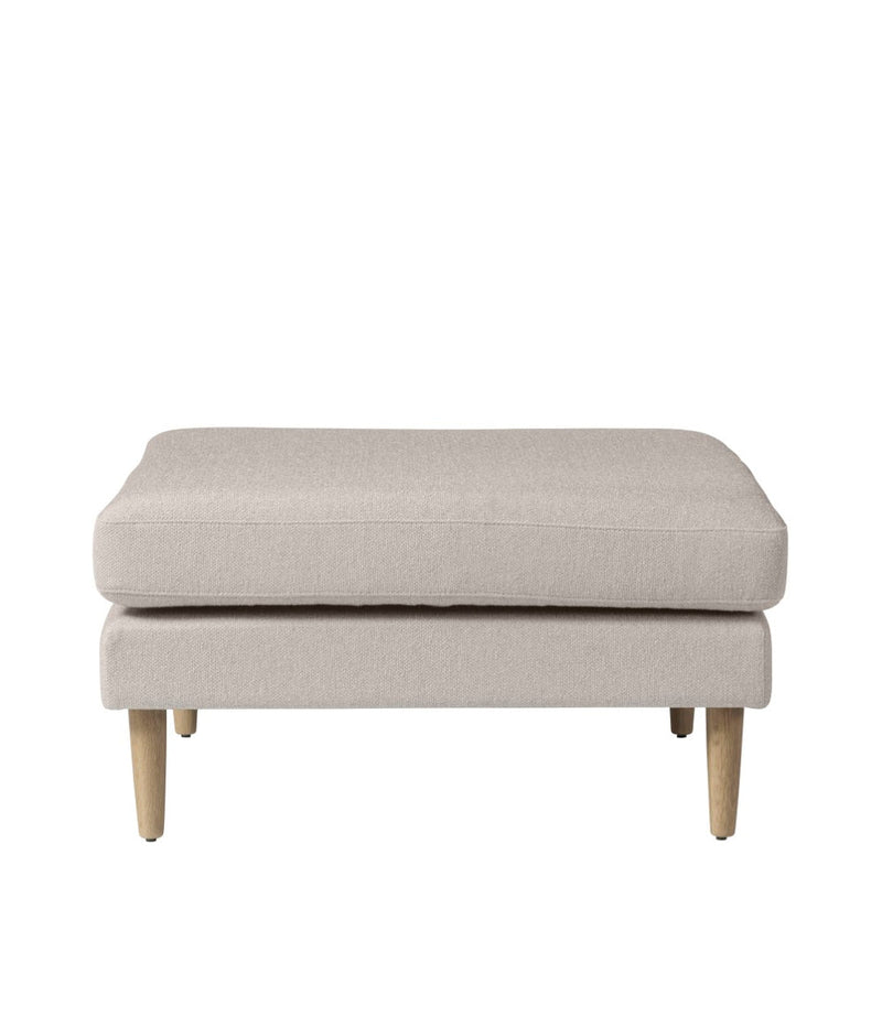 FDB Møbler L42 Firhøj Pouf Module, Nature Lacquered Oak/Beige/Grey