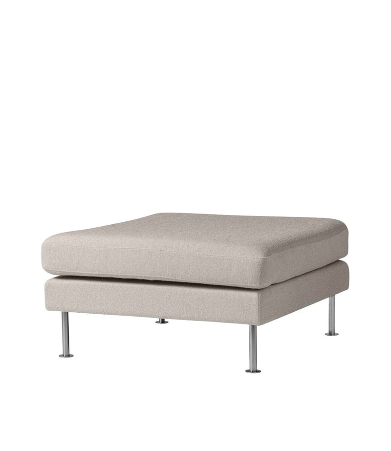 FDB Møbler L42 Firhøj Pouf Module, Steel/Beige/Grey