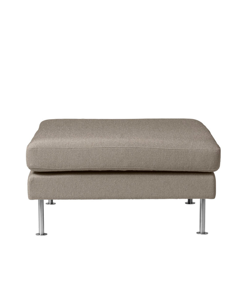 FDB Møbler L42 Firhøj Pouf Module, Steel/Light Brown