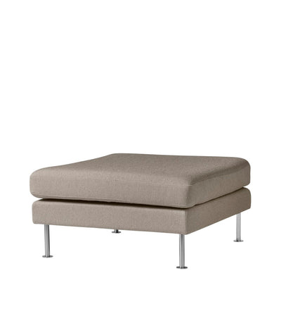 FDB Møbler L42 Firhøj Pouf Module, Steel/Light Brown