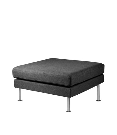 FDB Møbler L42 Firhøj Pouf Module, Steel/Dark Grey