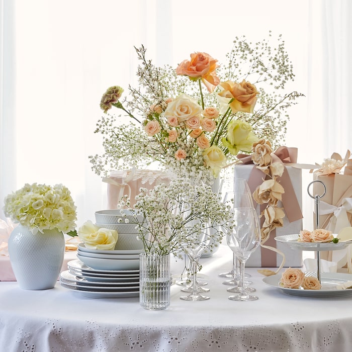 Lyngby Porcelæn Vase, Clear – rosendahl.com