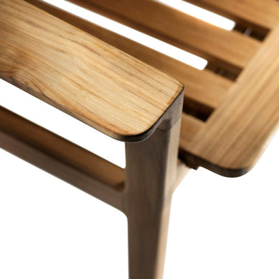 FDB Møbler M11 Sammen 3-Pers. Garden Bench With Backrest, Solid Nature Oiled Teak