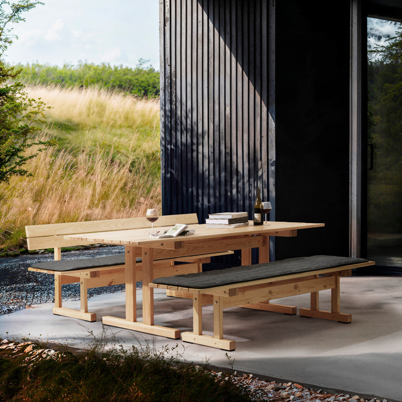 FDB Møbler M15 Ermelunden Bench Without Backrest, Nature Oiled Pine