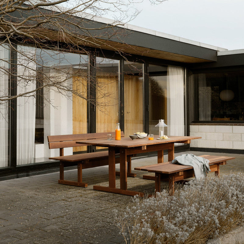 FDB Møbler M15 Ermelunden Bench Without Backrest, Nature Oiled Thermo Ash