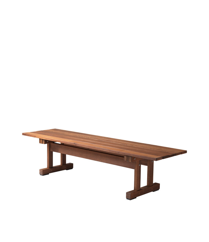 FDB Møbler M15 Ermelunden Bench Without Backrest, Nature Oiled Thermo Ash