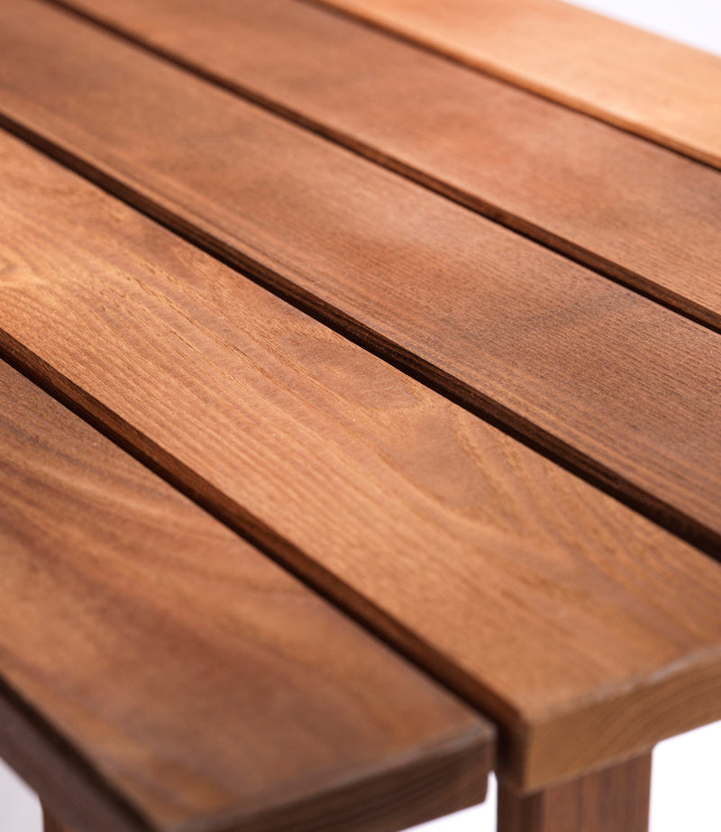 FDB Møbler M15 Ermelunden Bench Without Backrest, Nature Oiled Thermo Ash