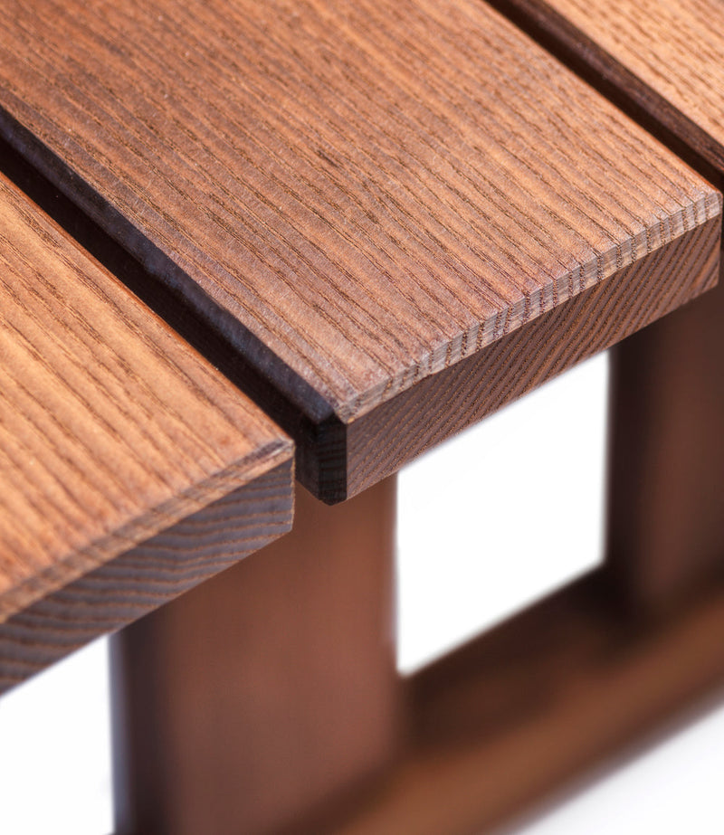 FDB Møbler M15 Ermelunden Bench Without Backrest, Nature Oiled Thermo Ash