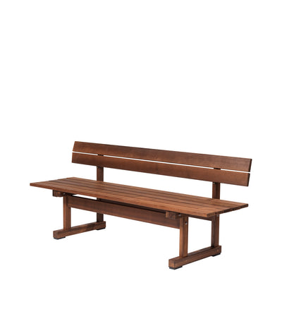 FDB Møbler M16 Ermelunden Bench With Backrest, Nature Oiled Thermo Ash