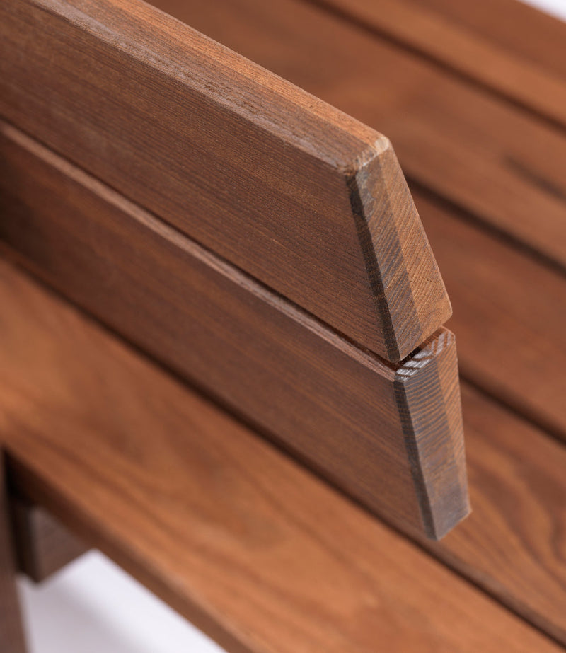 FDB Møbler M16 Ermelunden Bench With Backrest, Nature Oiled Thermo Ash