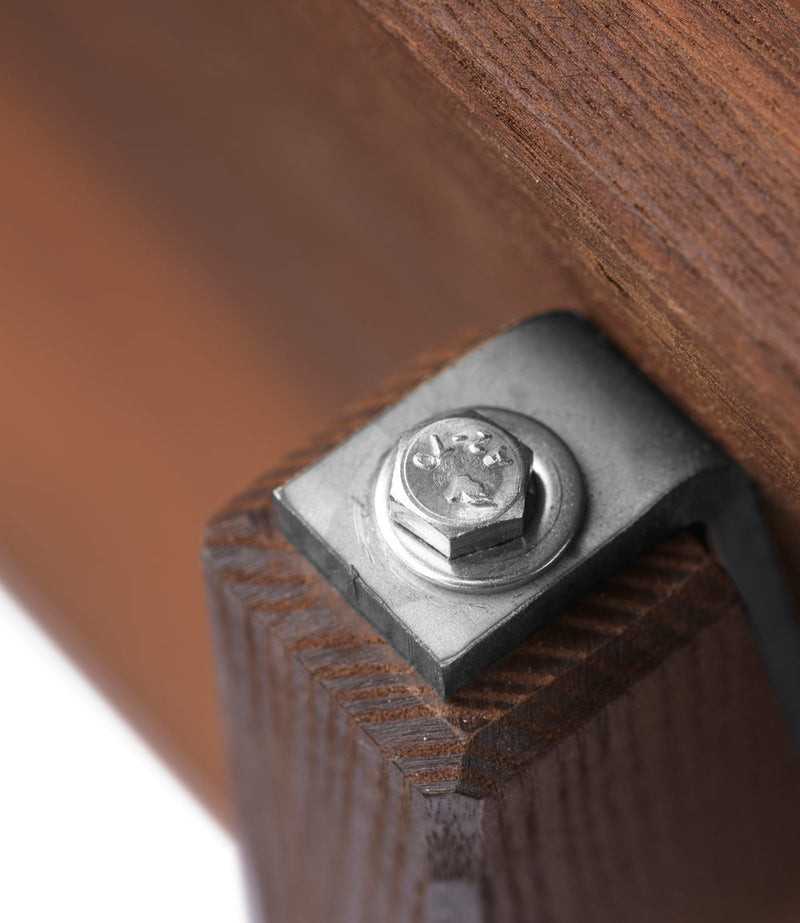 FDB Møbler M16 Ermelunden Bench With Backrest, Nature Oiled Thermo Ash