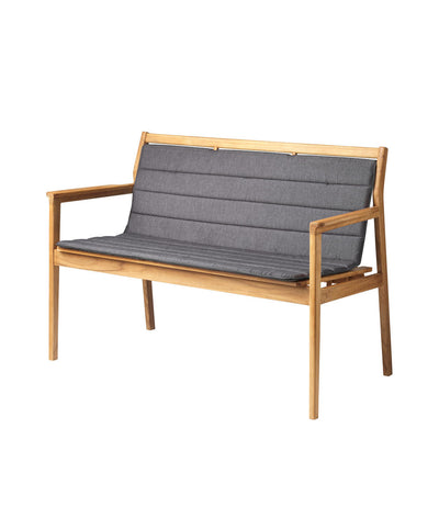 FDB Møbler M22 Sammen Seat Cushion, Anthracite Grey, Fits M12 2 Pers. Bench With Backrest