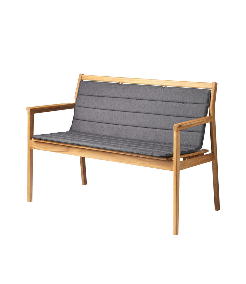 FDB Møbler M22 Sammen Seat Cushion, Anthracite Grey, Fits M12 2 Pers. Bench With Backrest