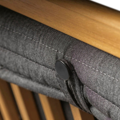 FDB Møbler M22 Sammen Seat Cushion, Anthracite Grey, Fits M12 2 Pers. Bench With Backrest