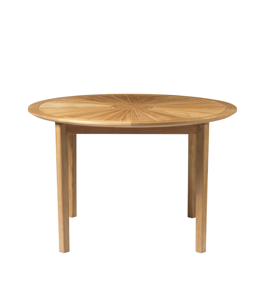 FDB Møbler M27 Sammen Round Garden Table, Solid Nature Oiled Teak