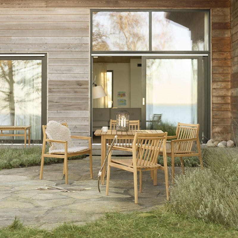 FDB Møbler M3 Sammen Garden Table, Solid Nature Oiled Teak, Small