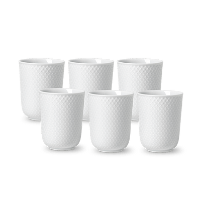 Lyngby Porcelæn Rhombe Mug Set, 6 pc.