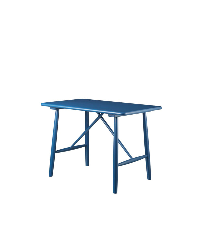 FDB Møbler P10 Children’s Table, Solid Blue Painted Beech