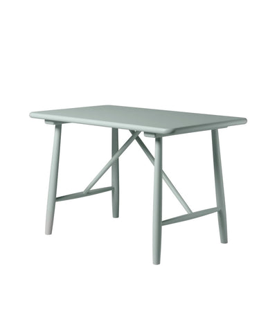 FDB Møbler P10 Children's Table, Solid Blue Grey Painted Beech