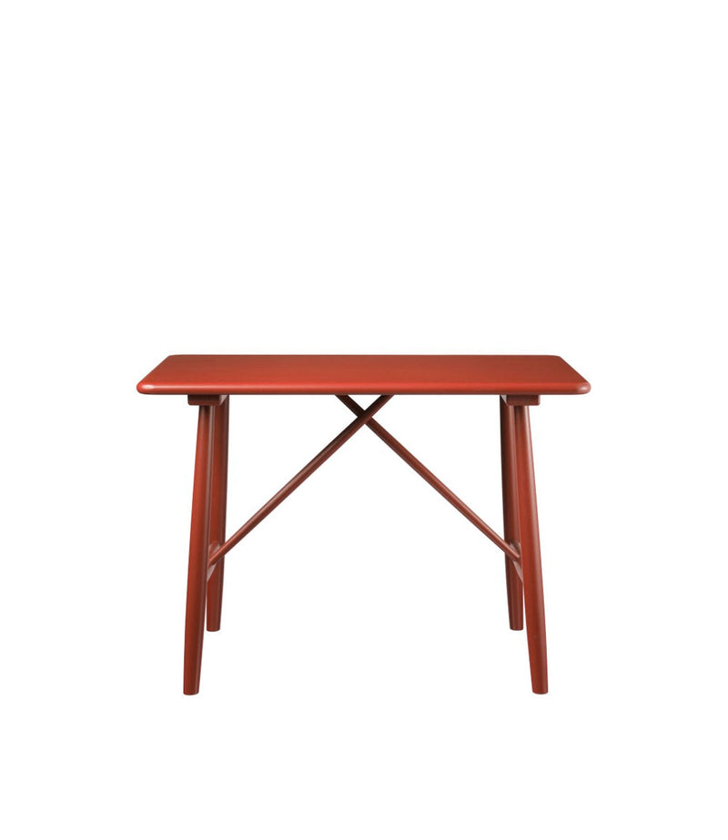 FDB Møbler P10 Children’s Table, Solid Red Painted Beech