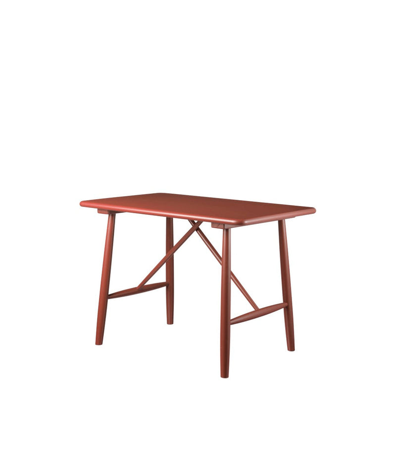 FDB Møbler P10 Children’s Table, Solid Red Painted Beech
