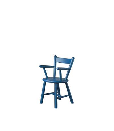 FDB Møbler P9 Children's Chair, Solid Blue Painted Beech
