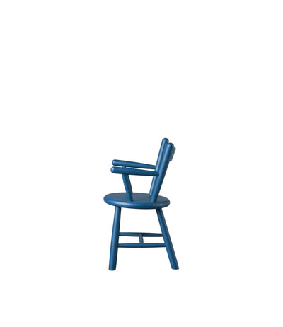 FDB Møbler P9 Children's Chair, Solid Blue Painted Beech