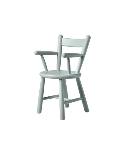 FDB Møbler P9 Children's Chair, Solid Blue Grey Painted Beech