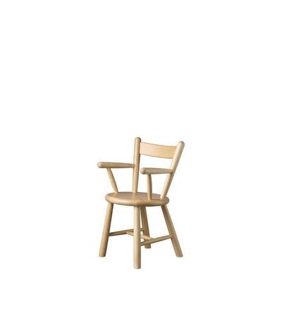 FDB Møbler P9 Children's Chair, Solid Nature Lacquered Beech