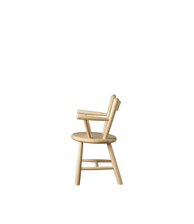 FDB Møbler P9 Children's Chair, Solid Nature Lacquered Beech