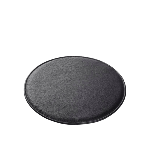 FDB Møbler R5 Nøje Seat Cushion, Black Leather, Fits J18