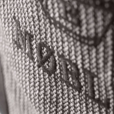 FDB Møbler R15 Colorline Tote bag, White/Grey Cotton, Small