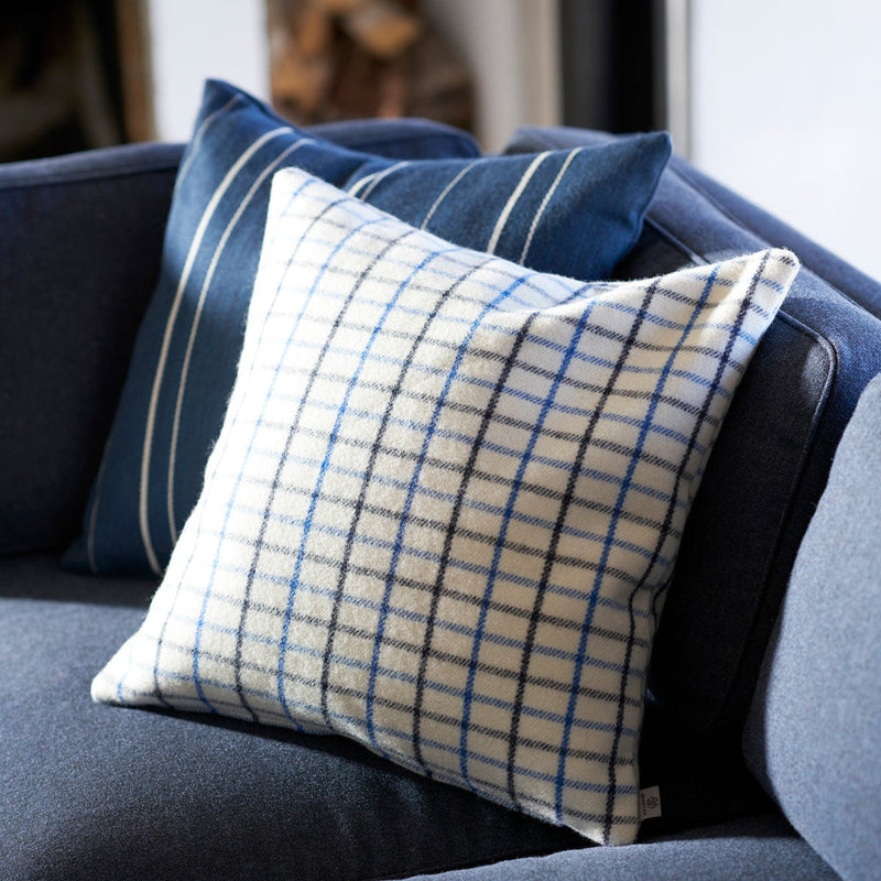 FDB Møbler R17 Råbjerg Cushion, Blue Cotton