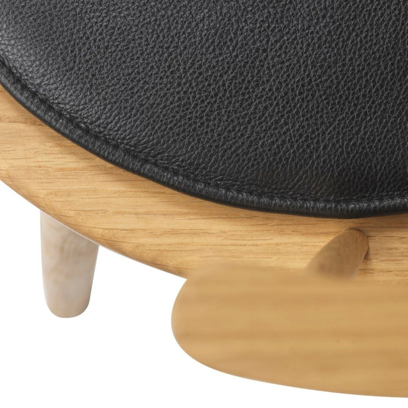 FDB Møbler R5 Nøje Seat Cushion, Cognac Leather, Fits J18