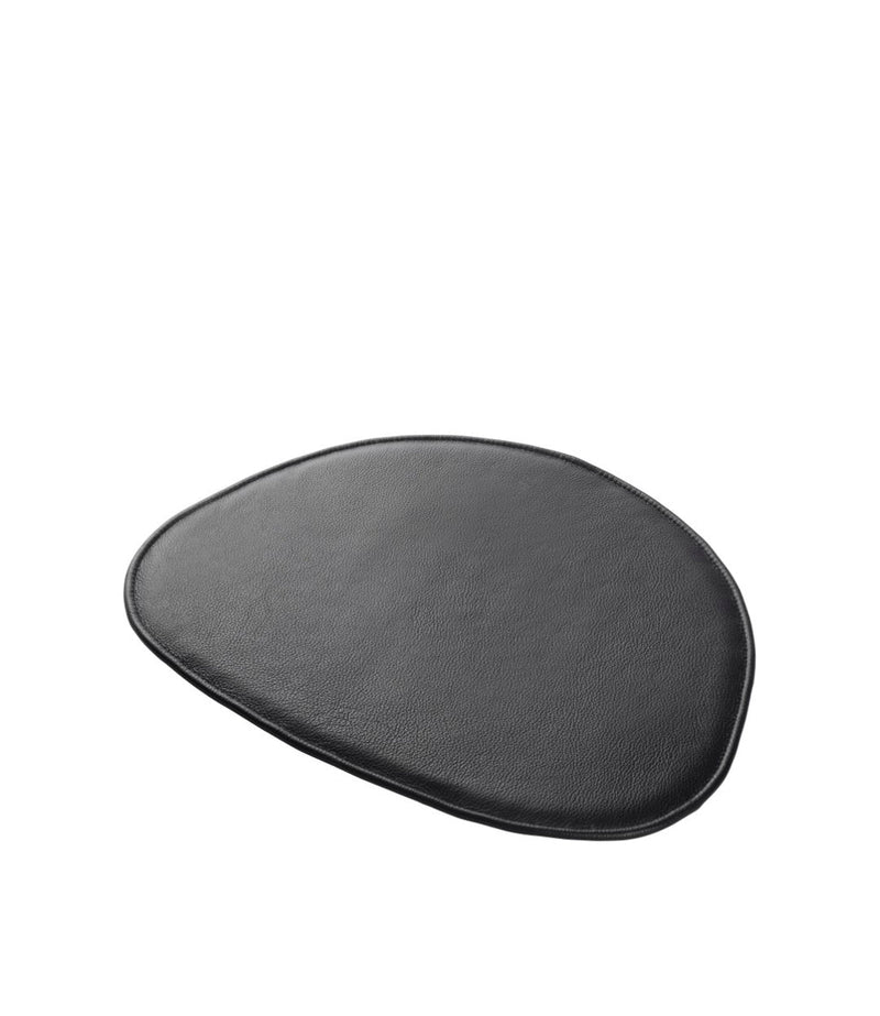 FDB Møbler R5 Nøje Seat Cushion, Black Leather, Fits J45