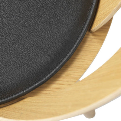 FDB Møbler R5 Nøje Seat Cushion, Black Leather, Fits J45