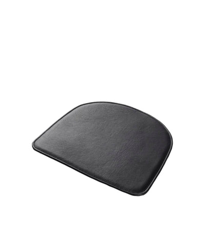 FDB Møbler R5 Nøje Seat Cushion, Black Leather, Fits J48